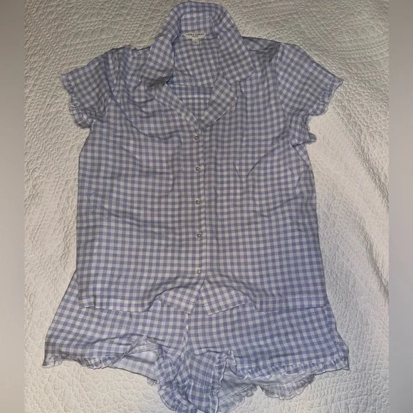 Laura Ashley checkered PJ set - Picture 4 of 5